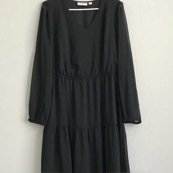 NWOT BELLE BY KIM GRAVEL BLACK BORN TO WANDER DRESS SIZE MEDIUM - Picture 2 of 3